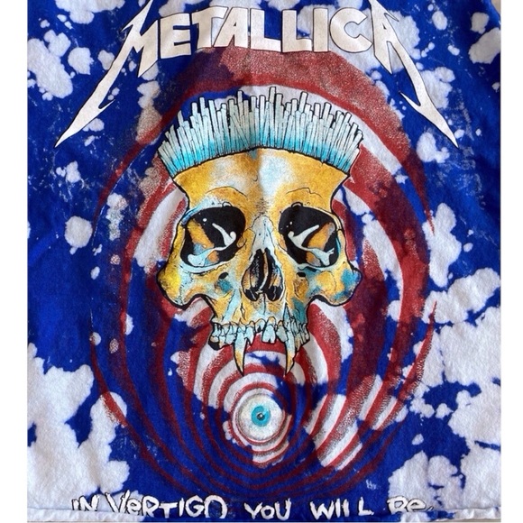 Unique METALLICA Top — Distressed crop tank large concert band tee graphic - Picture 3 of 8